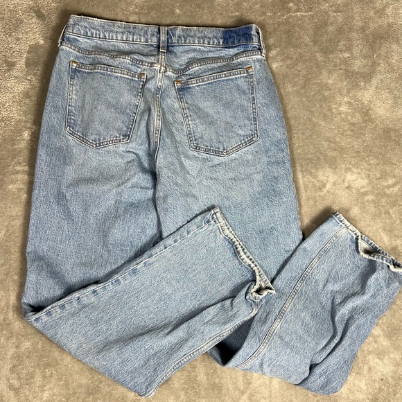 Abercrombie&Fitch Jeans Womens 30L Baggy Low Rise Curve Love Light Wash Denim - Picture 6 of 8